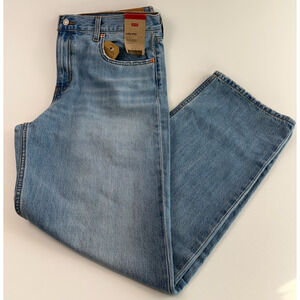 Levi's Women's Low Pro Straight Leg Zip Fly Mid Rise Jeans Size 32 Blue NWT